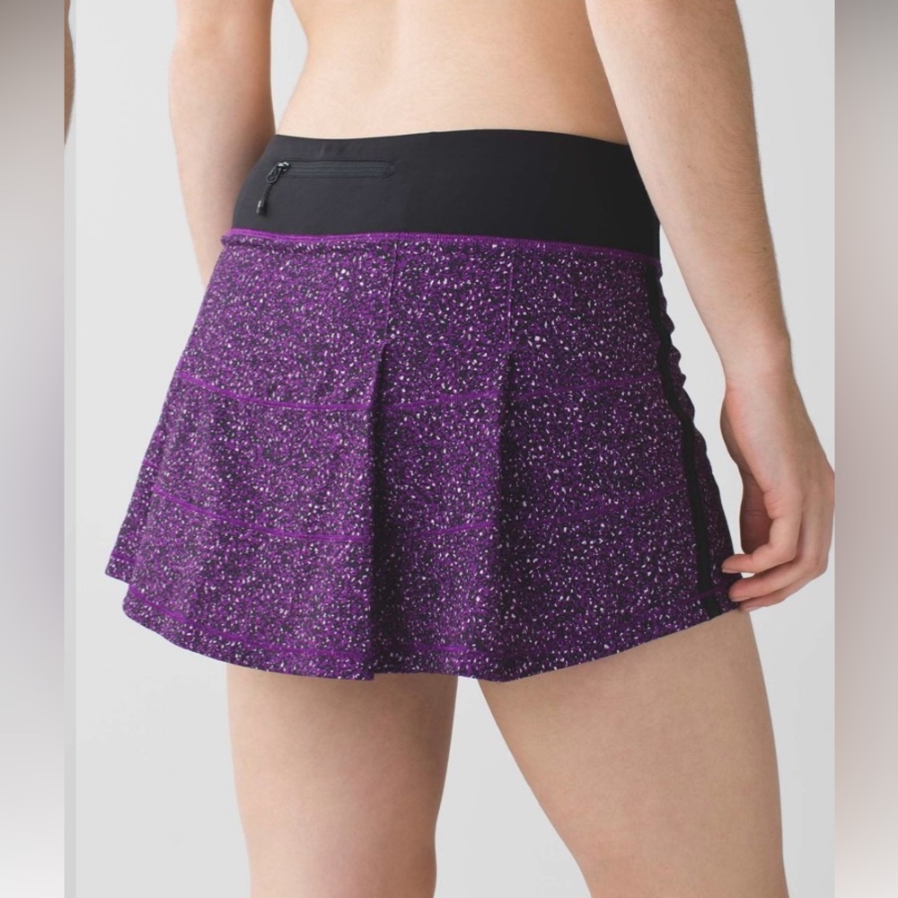 Lululemon Pace Rival Skirt II regular Flashback Static Powdered Rose Tender
